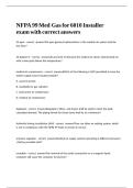 NFPA 99 MedGas for 6010 Installer exam with correct answers&period;