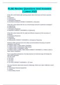 FLSE Review Questions And Answers &vert; Latest 2025