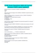 FLSE Exam Questions With All Correct Answers 2025 Latest Update&excl;&excl;&excl;