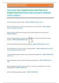 2025&sol;2026 TDLR COSMETOLOGY WRITTEN STATE BOARD EXAM QUESTIONS AND ACCURATE ANSWERS LATEST UPDATE