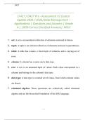 D 427 &sol; D427 Pre - Assessment V1 &lpar;Latest Update 2025 &sol; 2026&rpar; Data Management &ndash; Applications &vert; Questions and Answers &vert; Grade A &vert; 100&percnt; Correct &lpar;Verified Answers&rpar;&period; WGU