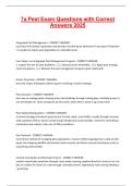 7a Pest Exam Questions with Correct Answers 2025