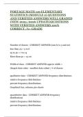 PORTAGE MATH 110 ELEMENTARY STATISTICS &lpar;MODULE 2&rpar; QUESTIONS AND VERIFIED ANSWERS WELL GRADED &lpar;NEW 2025 &sol;2026 UPDATE&rpar;QUESTIONS WITH VERIFIED ANSWERS 100&percnt; CORRECT &sol;A&plus; GRADE