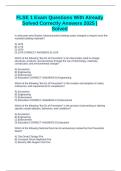 FLSE 1 Exam Questions With Already Solved Correctly Answers 2025 &vert; Solved