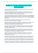 FLSE Ch&period; 1 Exam Solved Questions And Answers