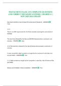WKF KUMITE EXAM &vert; 139 COMPLETE QUESTIONS AND CORRECT DETAILED ANSWERS &vert; GRADED A&plus; &vert; NEW 2025-2026 UPDATE