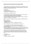 NMLS SAFE EXAM PRACTICE QUESTIONS