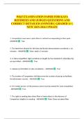 WKF EXAMINATION PAPER FOR KATA REFEREES AND JUDGES QUESTIONS AND CORRECT DETAILED ANSWERS &vert; GRADED A&plus; &vert; NEW 2025-2026 UPDATE