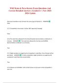WKF Kata & Para-Karate Exam Questions And Correct Detailed Answers &vert; Graded A&plus; &vert; New 2025-2026 Update
