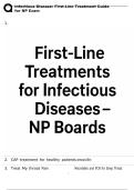 Infectious Disease&colon; First‑Line Treatment Guide for NP Exam