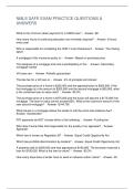 NMLS SAFE EXAM PRACTICE QUESTIONS & ANSWERS