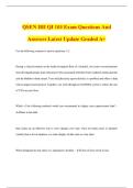 QSEN IHI QI 103 Exam Questions And Answers Latest Update Graded A&plus;