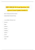 QSEN IHI QI 103 Exam Questions And Answers Latest Update Graded A&plus;