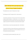 QSEN IHI QI 103 Exam Questions And Answers Latest Update Graded A&plus;