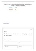 LSU CM 2116 - construction plan reading 40 QUIZZES From module 6 2025-2026 UPDATE