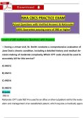 NHA CBCS Practice Exam 3&colon; 100 Questions with Answers & Rationales &vert; Pass Guaranteed
