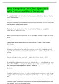 New Hampshire DMV Test Questions with Guaranteed Pass Solutions&period;