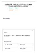 LSU CM 3112 - Building Information Modeling NEW PRATICE QUESTIONS AND ANSWERS