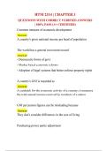 HTM 2314 &vert; CHAPTER 3  QUESTIONS WITH CORRECT VERIFIED ANSWERS   &vert; 100&percnt; PASS &lpar;A&plus; CERTIFIED&rpar;