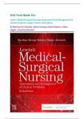 Full Test Bank For Lewis's Medical-Surgical Nursing&colon; Assessment And Management Of Clinical Problems&comma; Single Volume 11th Edition By Mariann M&period; Harding &comma;Jeffrey Kwong&comma; Dottie Roberts&comma; Debra Hagler &comma;Courtney Reinisch