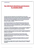 Nur 205 Exam Questions and Answers A&plus; Graded &lpar;2025&rpar;&period;