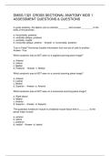 DMSG 1321 CROSS SECTIONAL ANATOMY MOD 1 ASSESSMENT QUESTIONS & QUESTIONS