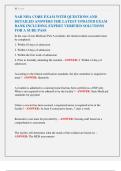 NAB NHA CORE EXAM WITH QUESTIONS AND  DETAILED ANSWERS THE LATEST UPDATED EXAM  BANK INCLUDING EXPERT VERIFIED SOLUTIONS  FOR A SURE PASS