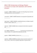 WGU C190 Introduction to Biology Module 1&comma;3&comma;4&comma;5&comma;6&comma;7&comma;11 Exam 241 Questions with Verified Answers&comma;100&percnt;CORRECT