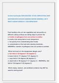 ServSafe Food Handler EXAM 2025&sol;2026  ACTUAL COMPLETE REAL EXAM   QUESTIONS WITH ACCURATE ANSWERS &lpar;VERIFIED ANSWERS&rpar; &vert; GET IT  RIGHT&excl;&excl; ALREADY GRADED A&plus; &sol; 2025 BRAND NEW&excl;&excl;