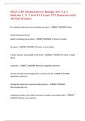 WGU C190 Introduction to Biology Unit 1 & 2 Modules 1&comma; 2&comma; 3 and 4-10 Exam 123 Questions with Verified Answers&comma;100&percnt;CORRECT