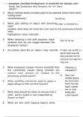Autodesk Certified Professional in AutoCAD for Design and Drafting ExamStudy Set Questions And Answers For A&plus; Sore 2025&excl;&excl;&excl;