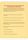 AINS 23 Ch 9 Worker's Comp &vert; Questions and 100&percnt; Correct Answers &lpar;2025&sol;2026&rpar; &vert; Verified Solutions