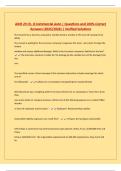 AINS 23 Ch&period; 8 Commercial Auto &vert; Questions and 100&percnt; Correct Answers &lpar;2025&sol;2026&rpar; &vert; Verified Solutions