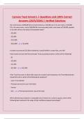 Cannon Trust School 1 &vert; Questions and 100&percnt; Correct Answers &lpar;2025&sol;2026&rpar; &vert; Verified Solutions