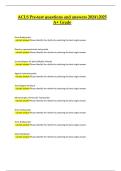 ACLS Pre-Test &ndash; Comprehensive Questions and Verified Answers &vert; Most Frequently Tested &vert; 2024&sol;2025 &lpar;A&plus; Graded&rpar;