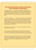 CLST 2102 Final Review Exam &vert; Questions and 100&percnt; Correct Answers &lpar;2025&sol;2026&rpar; &vert; Verified Solutions