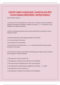 COG170&colon; Cogito Fundamentals &vert; Questions and 100&percnt; Correct Answers &lpar;2025&sol;2026&rpar; &vert; Verified Solutions