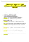 AYF Cheer Test &ndash; 100&percnt; Correct Verified Answers &lpar;2024&sol;2025&rpar; &vert; Guaranteed Pass &lpar;A&plus; Verified&rpar;