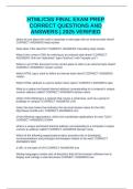 HTML&sol;CSS FINAL EXAM PREP CORRECT QUESTIONS AND ANSWERS &vert; 2025 VERIFIED