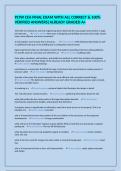 PLTW CEA FINAL EXAM WITH ALL CORRECT & 100&percnt; VERIFIED ANSWERS&vert;ALREADY GRADED A&plus;