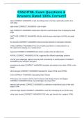 CSS&sol;HTML Exam Questions & Answers Rated 100&percnt; Correct&excl;&excl;
