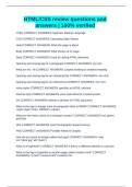 HTML&sol;CSS review questions and answers &vert; 100&percnt; verified