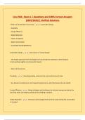 Cosc 354 &colon; Exam 1 &vert; Questions and 100&percnt; Correct Answers &lpar;2025&sol;2026&rpar; &vert; Verified Solutions