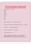 DLCPO Level scenarios Exam &vert; Questions and 100&percnt; Correct Answers &lpar;2025&sol;2026&rpar; &vert; Verified Solutions