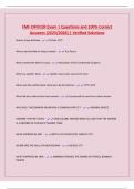 FMF OFFICER Exam &vert; Questions and 100&percnt; Correct Answers &lpar;2025&sol;2026&rpar; &vert; Verified Solutions