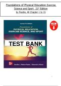 Foundations of Physical Education&comma; Exercise Science&comma; and Sport &lpar;21st Edition&rpar; &ndash; Jennifer L&period; Walton-Fisette&comma; Complete Test Bank &lpar;Chapters 1&ndash;15&rpar;