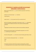 BUNDLE FOR HSA 464  EXAMS ALL Questions and 100&percnt; Correct Answers &lpar;2025&sol;2026&rpar; &vert; Verified Solutions