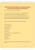 NSGD 2216 Critical Inquiry Week 6-11 &vert; Questions and 100&percnt; Correct Answers &lpar;2025&sol;2026&rpar; &vert; Verified Solutions