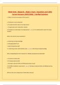 NSGD 3216 - Research - Week 1 Exam &vert; Questions and 100&percnt; Correct Answers &lpar;2025&sol;2026&rpar; &vert; Verified Solutions