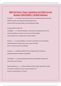 NUR 452 Exam 1 Prep &vert; Questions and 100&percnt; Correct Answers &lpar;2025&sol;2026&rpar; &vert; Verified Solutions